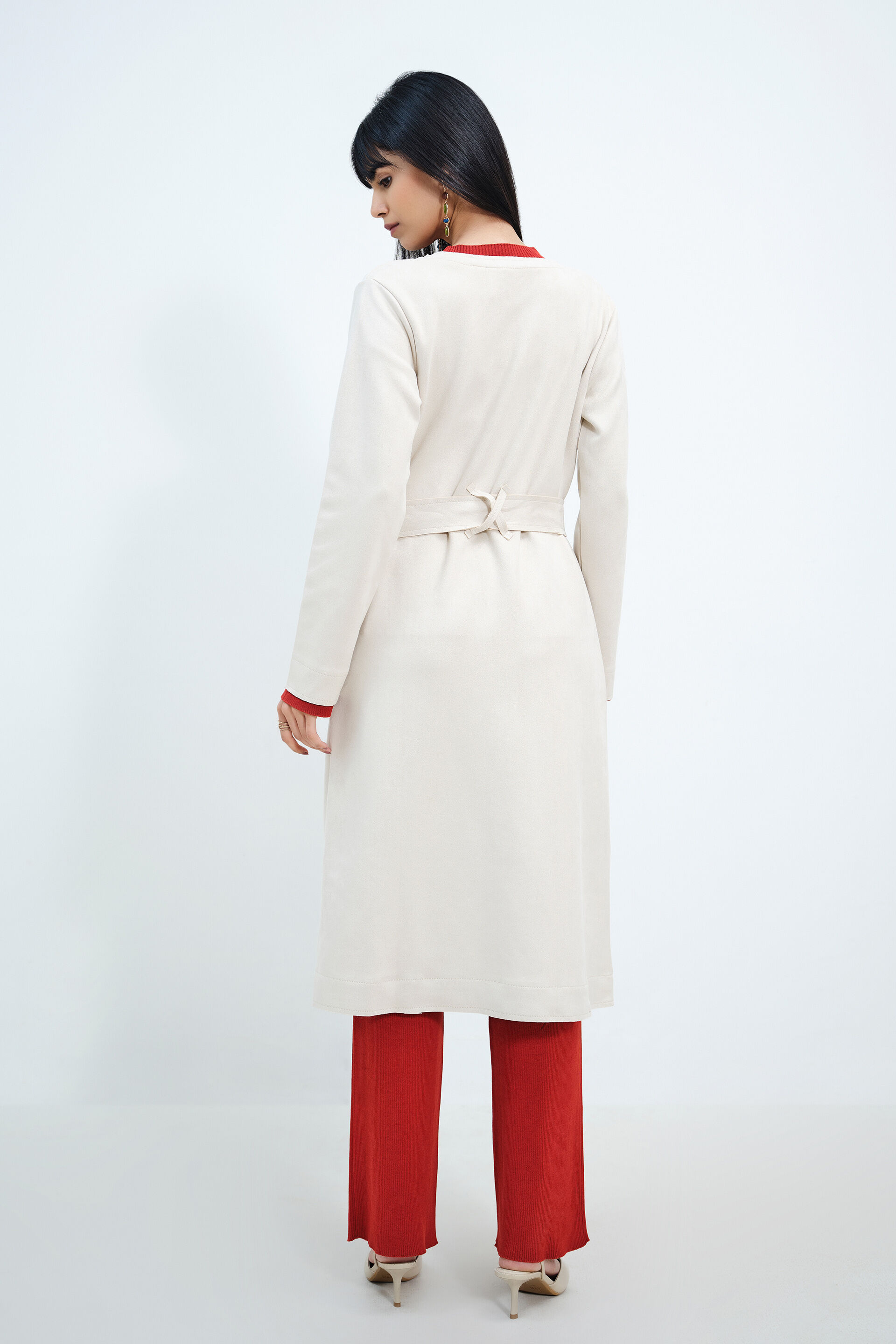 Cream Crush Overcoat, Cream, image 6